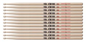 Vic Firth American Classic 5A Drumsticks - Pack of 6 Pairs