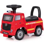 GYMAX Toddlers Ride On Car, Licensed Mercedes Benz Push Along Car with Under Seat Storage, Music, Lights & Horn, Kids Sit On Fire Truck for Indoor Outdoor