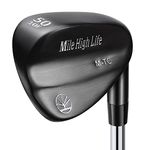 Mile High Life | Entry Level Golf Sand Wedge Sets | Beginner’s Golf Gap Wedge Sets | Lob Wedge Golf Clubs for Men & Women (50 Degrees(Black Titanium Layer))