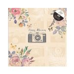 Camera 'Happy Memories' Photo Album 200 Slip-in Pockets of 6x4 Inch (10x15cm) with Memo Writing Space/Section Next to Each Photograph Picture Album Memory Book Photo Collection Travel Wedding