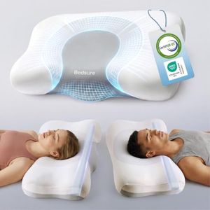 Bedsure Cervical Neck Pillow, Ergonomic Pillow for Neck Pain Relief