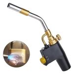 MAPP Propane Blow Torch, Couleeur Heavy Duty Gas Blow Torch Plumbing Soldering Brazing Blow Torch High Heat Gas Soldering Plumbing Trigger Start Soldering Torch for Kitchen Cooking and Welding