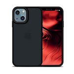 GRIPP® Bolt Matte Texture Case Compatible with iPhone 13 | iPhone 14 (6.1") Dual Layer Protection with Drop Tested Anti-Slip Scratch Resistance TPU Bumper Edge to Edge Protection Back Cover - Black