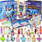 GirlZone Fairy Potions Wishing Craft Set, Kids Potion Making Kit with 50 Pieces to Create Fairy Potion Crafts for Girls 8-12, Fairy Potion Kit, Ideal Christmas Gift & Thanksgiving Gift for Kids