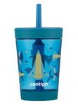 Contigo Spill-Proof Tumbler with straw, 14 Ounce, Gummy & Spaceship