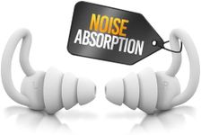 Reusable Safe Silicone Earplugs Noise Cancelling Ear Plugs for Sleeping (Reduce 40dB) High Fidelity Earplugs for Musicians Concerts Construction Motorcycle Shooting Sleeping Hearing Protection (Gray)