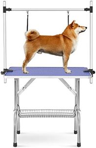 ZSQ Pet Grooming Table, Portable Adjustable Foldable Pet Groom Table Stand for Dog Cat, Maximum Capacity Up to 330 LBS (36")