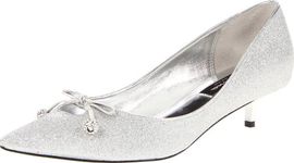 NINA Women's Evita-YG Pump Silver Size: 4 UK