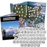 National Park Quarters Complete Date Set America the Beautiful Coins in Deluxe Color Book