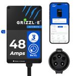 Grizzl-E 48A Ultimate Level 2 Fast 48A Electric Vehicle (EV) Charger, UL Tested and Certified, Metal Case, Indoor/Outdoor Electric Car Fast Charging Station, Hardwired, Classic Black, J1772