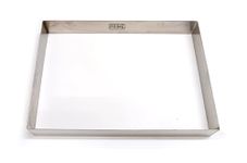 Prime Bakers and Moulders Stainless Steel Rectangle Cake Ring, Fondant Cutter Mousse and Pastry Moulds (16x12 Inch)