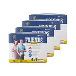 Friends Premium Adult Diapers Pant Style - 40 Count -M with odour lock and Anti-Bacterial Absorbent Core- Waist Size 25-48 Inch ; 63.5-122cm