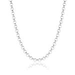 Touch of Venetian iCustomise 10mm 24inch Silver Belcher Chain Necklace Luxury Finish Stainless Steel Jewellery Chunky Heavy XXL Silver Necklace Men Teens