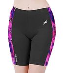 JUST RIDER Compression Shorts Tights Skins for Gym, Swimming Trunk for Men & Women (L, PINK)