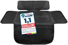 LIONSTRONG® Car Seat Protector for Child Seat [ISOFIX compatible]- Seat Cover for Infant Seat waterproof - Carseat Seat Protectors Baby - Mat Dirt resistant - black small