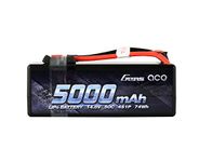 Gens ace LiPo Battery Pack 5000mAh 14.8V 50C 4S HardCase with Deans T Plug for RC Car Boat Truck Roar Approved