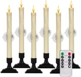 Homemory 6 Pcs Window Candles with 