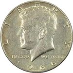 1966 Kennedy Half Dollar AG About G