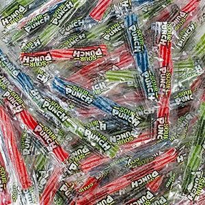 Sour Punch Twists, 3 Inch Individually Wrapped Candy, Bulk, (1 Lb.), Blue Raspberry, Cherry, Strawberry & Apple, Great for Easter Baskets and Egg Hunts, Movie & Game Night Treats and More! (1 Lb.)