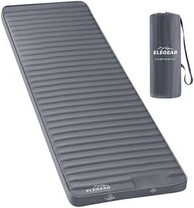 Elegear Air & Foam Camping Sleeping Pad, HexaFoam Camping Mattress Pad with Built-in Foot Pump Memory Foam Camp Pad 4-Season Camp Sleeping Mat for Travel/Car/Tent