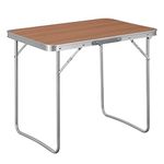 WOLTU Camping Picnic Table White Lightweight Folding Outdoor Garden Balcony Market Kitchen Work Table Travel Table for Outing, Camping, Party & Picnic