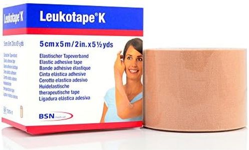 Leukotape K Kinesiology Tape (Tan, 5cm x 5m) by BSN Medical