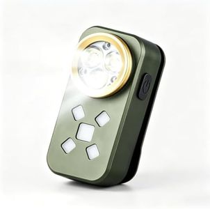 FOSFIS Rechargeable EDC Flashlight, Mini LED Flashights, 500 Lumens Portable Clip-on Light, Pocket Flashlights, Magnetic Small Keychain Flashlight for Signaling, Camping, Emergency (Green)