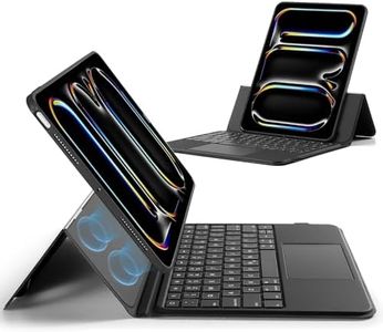 ESR Ascend for iPad Pro 11 Inch 2024(M4), iPad Pro 11(5th Gen) Keyboard Case with Trackpad, Magnetic Detachable Keyboard with Backlit Keys, Fully Landscape Stand, Black