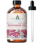 EVOKE OCCU Geranium Essential Oil 4 Oz, Pure Geranium Oil for Skin Hair Massage Aromatherapy Diffuser- 4 FL Oz