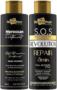 Renew Hair Professional Keratin Revolution Extreme Formaldehyde Free, Keratin Protein, Smoothing and Straightening Treatment for Silky Smooth and Frizz Free Hair, Vegan 300ml Kit