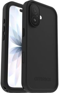 OtterBox Frē Series MagSafe Case for iPhone 17, Waterproof (IP68), Shockproof, Dirtproof, Protective Case with Built in Screen Protector, x5 Tested to Military Standard, Black