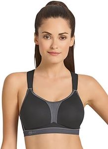 Anita - Soutien-Gorge de Sport Dos X 5537 - Femme - Noir/Anthracite - FR 90 E