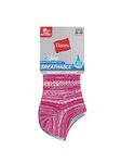 Hanes Breathable Women’s sock with Moisture Wicking and Cooling Technology