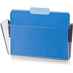 Officemate Magnetic Wall File Letter Size, Clear (21454), 13.625 x 4.5 x 7.375 Inches