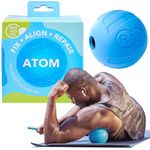 RAD Atom Myofascial Release Ball - Extra Firm Therapy Ball for Back Pain, Shoulders, Glutes, Hamstring, Traps & Pecs - Deep Tissue Quad Massager - Pressure Point Ball, Yoga Ball, Mobility Ball