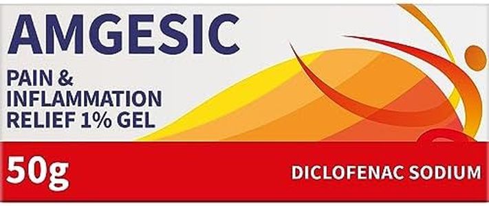 Amgesic Pain Relief 1% Gel 50g - Deep Diclofenac Anti-Inflammatory for Back and Muscle Relief, Aches, Stiff Joints Swelling