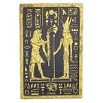 Design Toscano NE170010 Pharaoh Seti Offering To The Goddes Mut Wall Sculpture, Two Tone Black & Gold, 2.54 x 27.94 x 41.910000000000004 cm