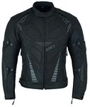 Ridex Men's CJ119 Motorcycle Motorbike Jacket Waterproof Protection(2XL)