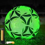 Gogotool Official Size 5 Waterproof LED Light Up Football - Luminous Football for Night Games, Adults - Complete Set with Pump