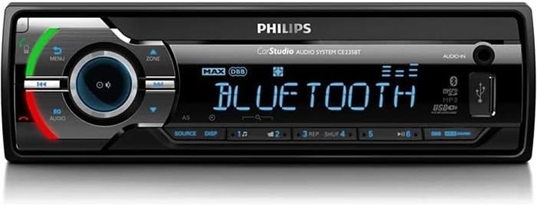 Philips phice235bt – Radio pour Voiture, Couleur Noir