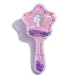 Sellon1 Cute & Latest Unicorn Imported Novelty Glittery Star Brush Detangler Paddle Cushion Antistatic Hair Loss Massage Hairbrush 3D Unicorn Kids Hair Brush/Hair Comb(Multicolour)