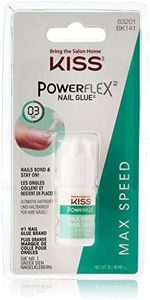 KISS Powerflex Max Speed Fake Nail Glue, Flex Formula for Ultra Hold of False Nails, Instantly Repairs Breaks and Tears, Packaging may vary