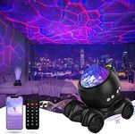 ENOKIK Star Projector, Galaxy Projector Built-in Bluetooth Speaker and 8 White Noise, Night Light Projector for Kids Adults, Aurora Projector for Home Decor/Relaxation/Party/Music/Gift (Black)