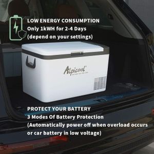 Alpicool 25L Portable Car Fridge Freezer – 12V Compressor, -20℃ to 20℃