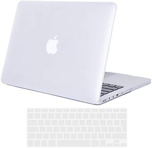 TECOOL Funda para Antiguo MacBook Pro 13 Pulgadas Retina 2015 2014 2013 2012, Modelo A1502 A1425, Carcasa Protectora Dura de Plástico Mate y Cubierta del Teclado Español, translúcido