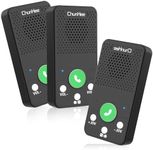 ChunHee Wireless Intercom for Home, 500ft Range Full Duplex House Communication System, Easy 4-Button Operation for Seniors & Kids, Hands-Free Intercom for Business, No WiFi/Cell Needed (3-Pack)