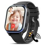 AXYWINBO Kids Smart Watch, 1.85 inch 4G Smartwatch Phone HD Video & Phone Call, 900mAh Battery, Kids GPS Watch with Real-time Locating, WIF/Bluetooth/SOS School Mode Music, Birthday Toy Gifts, Black