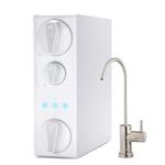 iSpring RO500AK-BN, NSF Certified Tankless RO Reverse Osmosis Water Filtration System, 500 GPD Fast Flow with Natural pH Alkaline Remineralization, Brushed Nickel Faucet, 2:1 Pure to Drain Ratio