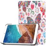 ZZOUGYY Tablet Cover for Xiaomi Mi Pad 4 (2018 Release), Ultra Slim Folio Stand Lightweight Auto Sleep/Wake Leather Case for XiaoMi Mipad 4 8" (KST-Color Butterfly)