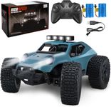 Kizeefun Remote Control Car for Boys, 2.4Ghz 1/20 RC Off-Road Vehicle 20km/h All Terrain Electric Toy Off-Road RC with 2 Batteries 50min Playtime and LED Headlight Toy for Kids